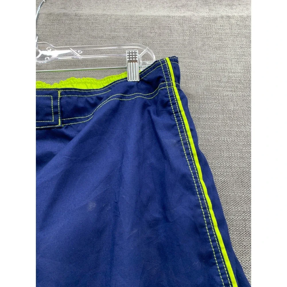 OT Revolution Swim Trunks‎ Mens XL Navy Blue Mesh Lined Drawstring Swimwear